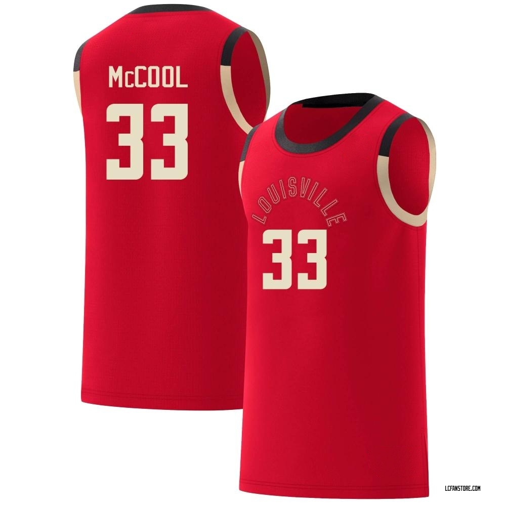 Men's Aidan McCool Louisville Cardinals Replica Red Celebrating Culture Basketball Jersey - Black