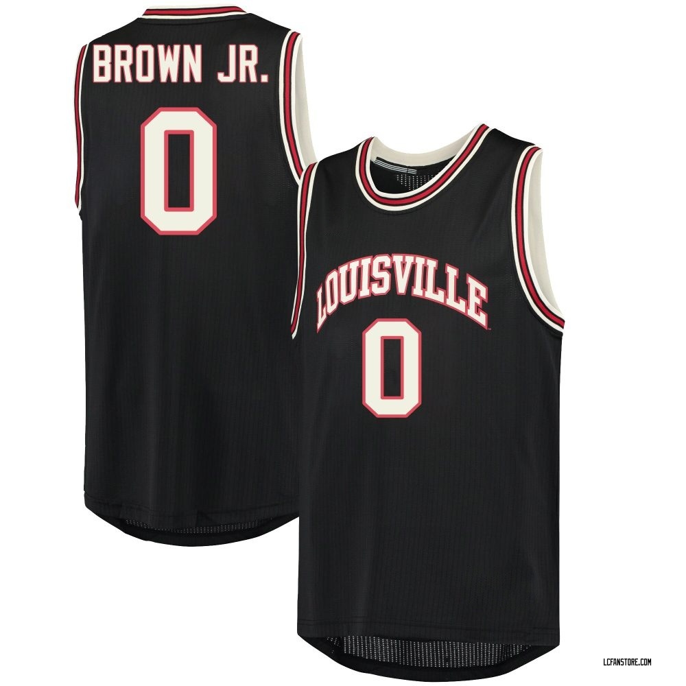 Men's Mikel Brown Jr. Louisville Cardinals Replica Hardwood Event Basketball Jersey - Black