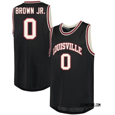 Men's Mikel Brown Jr. Louisville Cardinals Replica Hardwood Event Basketball Jersey - Black