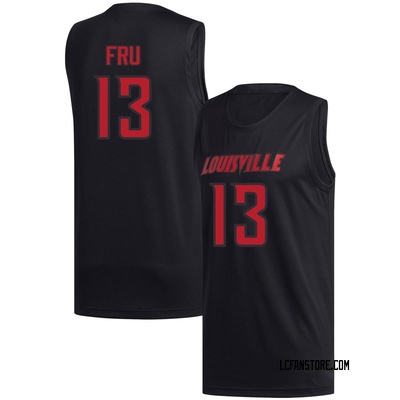 Men's Sananda Fru Louisville Cardinals Replica Basketball Jersey - Black