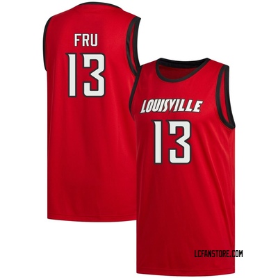 Men's Sananda Fru Louisville Cardinals Replica Basketball Jersey - Red