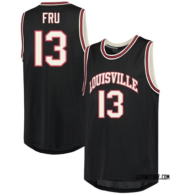 Men's Sananda Fru Louisville Cardinals Replica Hardwood Event Basketball Jersey - Black