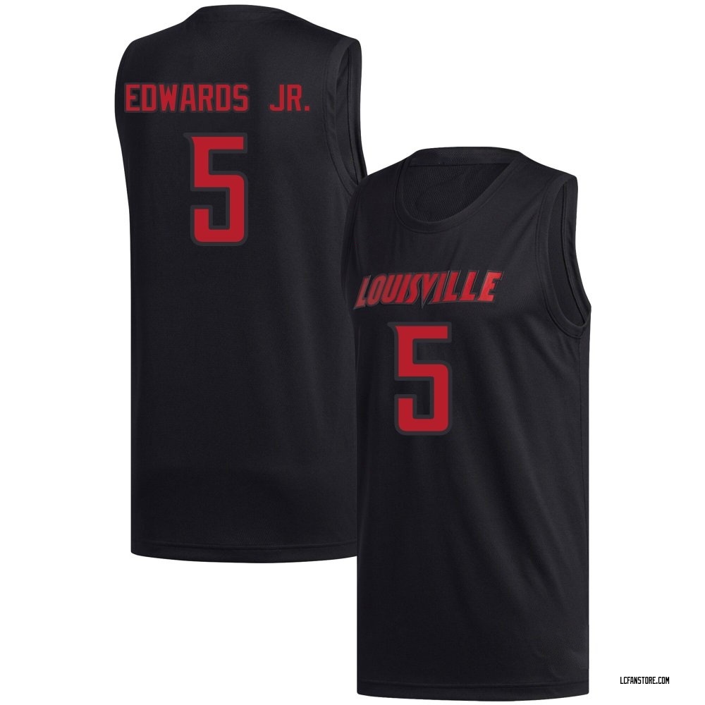 Men's Terrence Edwards Jr. Louisville Cardinals Replica Basketball Jersey - Black