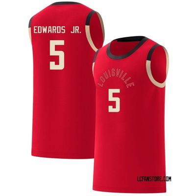 Men's Terrence Edwards Jr. Louisville Cardinals Replica Red Celebrating Culture Basketball Jersey - Black