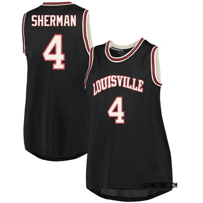 Women's Cole Sherman Louisville Cardinals Replica Hardwood Event Basketball Jersey - Black