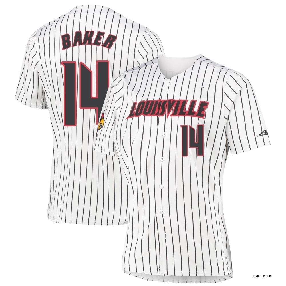 Women's George Baker Louisville Cardinals Replica Baseball Jersey - White