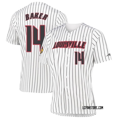 Women's George Baker Louisville Cardinals Replica Baseball Jersey - White