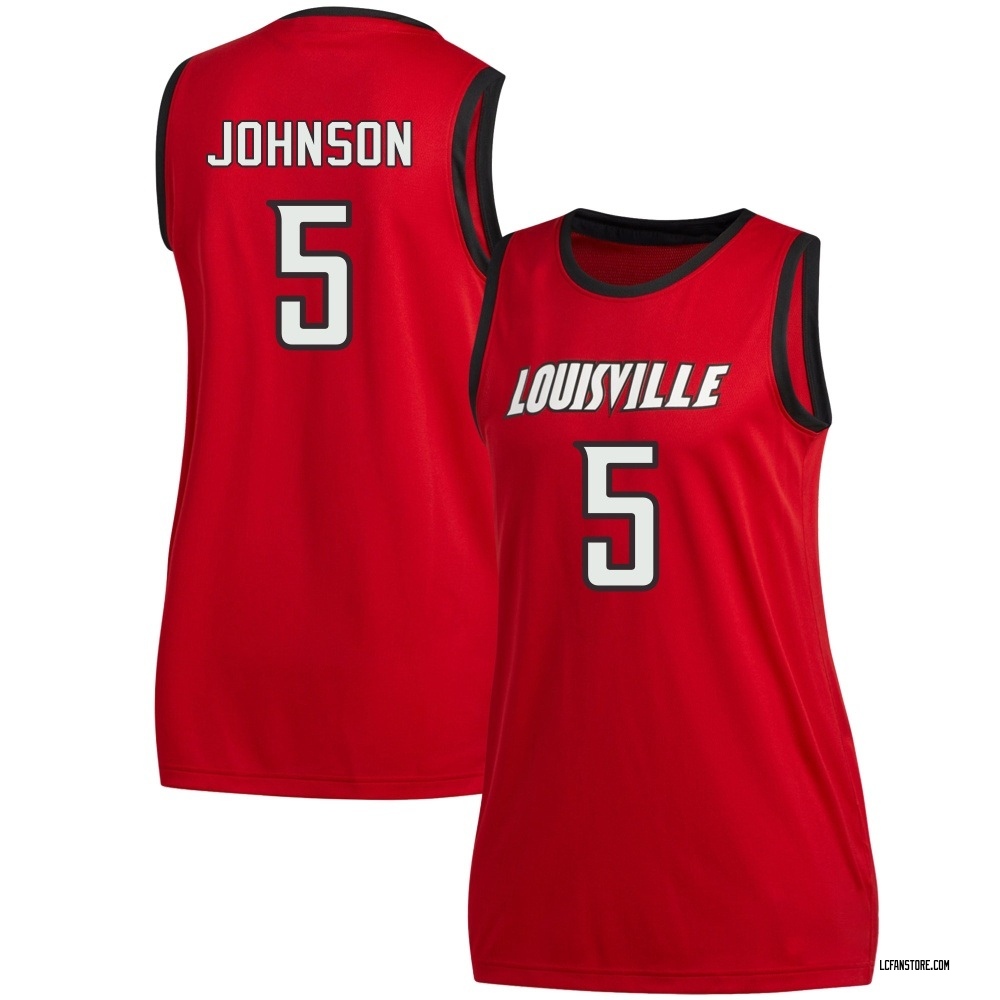 Women's London Johnson Louisville Cardinals Replica Basketball Jersey - Red