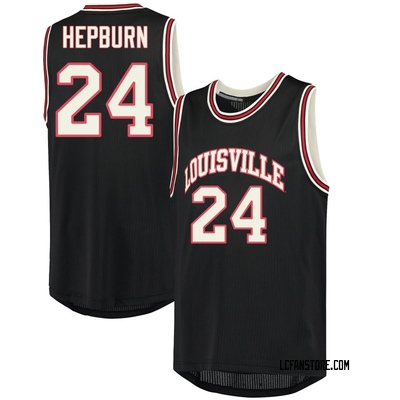 Youth Chucky Hepburn Louisville Cardinals Replica Hardwood Event Basketball Jersey - Black
