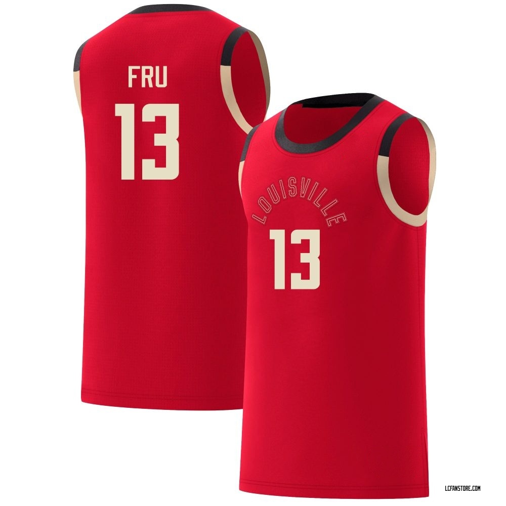 Youth Sananda Fru Louisville Cardinals Replica Red Celebrating Culture Basketball Jersey - Black