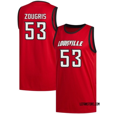 Youth Vangelis Zougris Louisville Cardinals Replica Basketball Jersey - Red